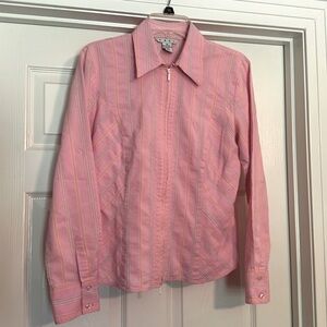 Vintage CAbi dress shirt.  Zips from top and bottom.  Sharp piece! Sz M